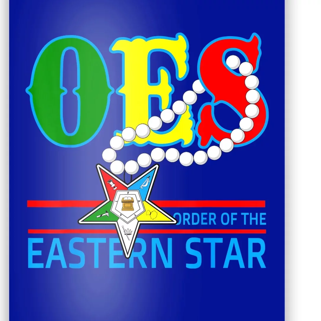 OES Star Necklace Order Of The Eastern Star Mother's Day Poster