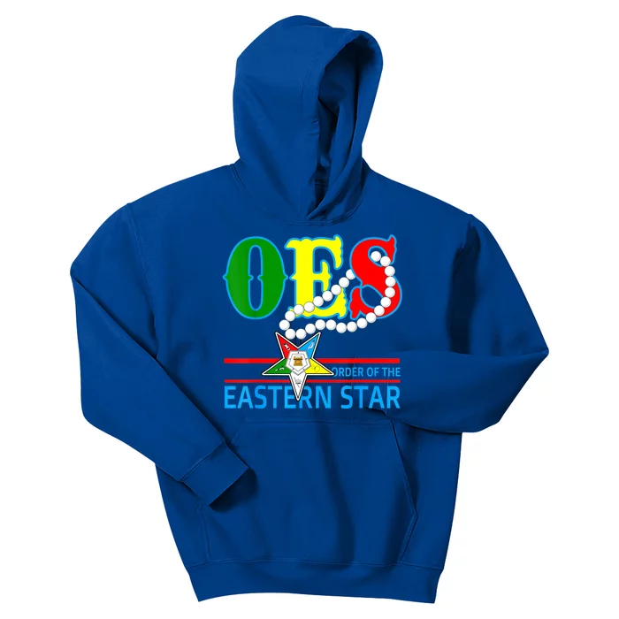 OES Star Necklace Order Of The Eastern Star Mother's Day Kids Hoodie