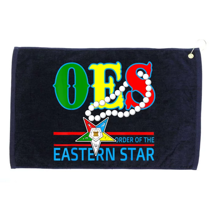 OES Star Necklace Order Of The Eastern Star Mother's Day Grommeted Golf Towel