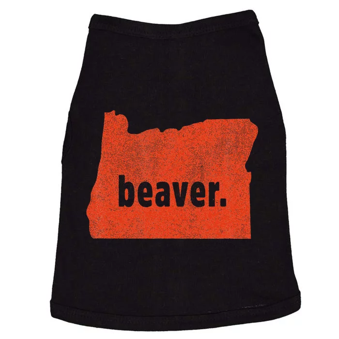 Oregon State Nickname Beaver Distressed Doggie Tank