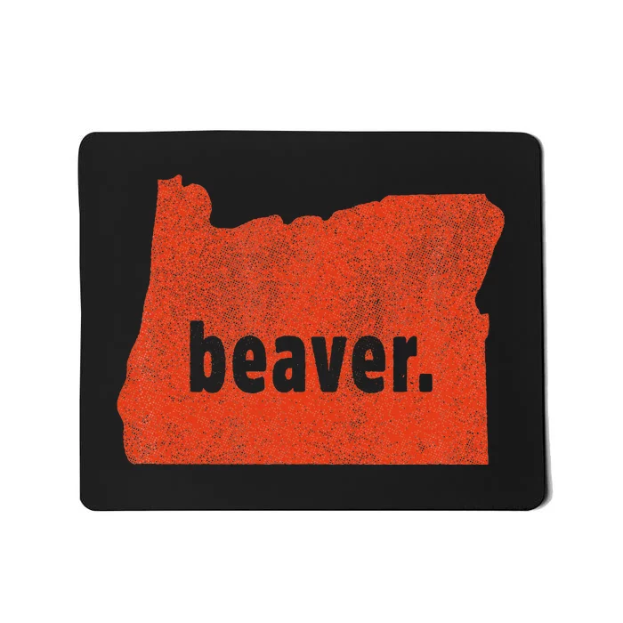 Oregon State Nickname Beaver Distressed Mousepad