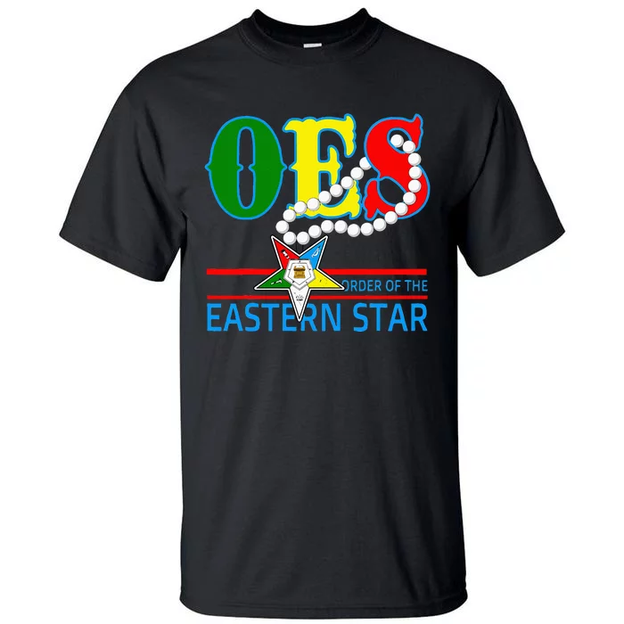 OES Star Necklace Order Of The Eastern Star Mothers Day Tall T-Shirt