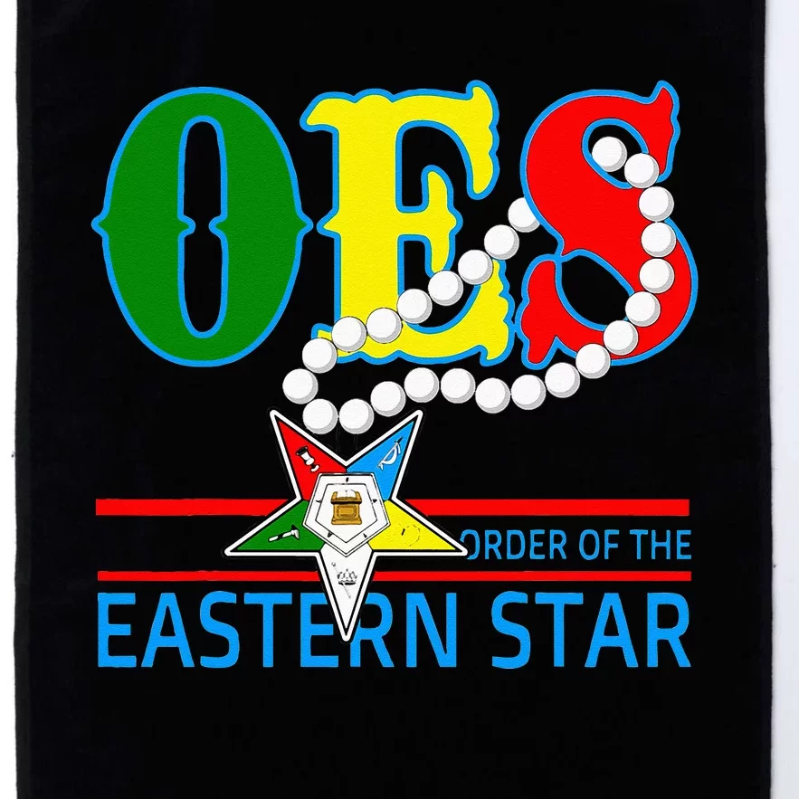 OES Star Necklace Order Of The Eastern Star Mothers Day Platinum Collection Golf Towel