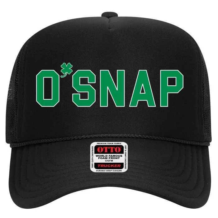 O'Snap Irish St. Patrick's Day Clover High Crown Mesh Trucker Hat