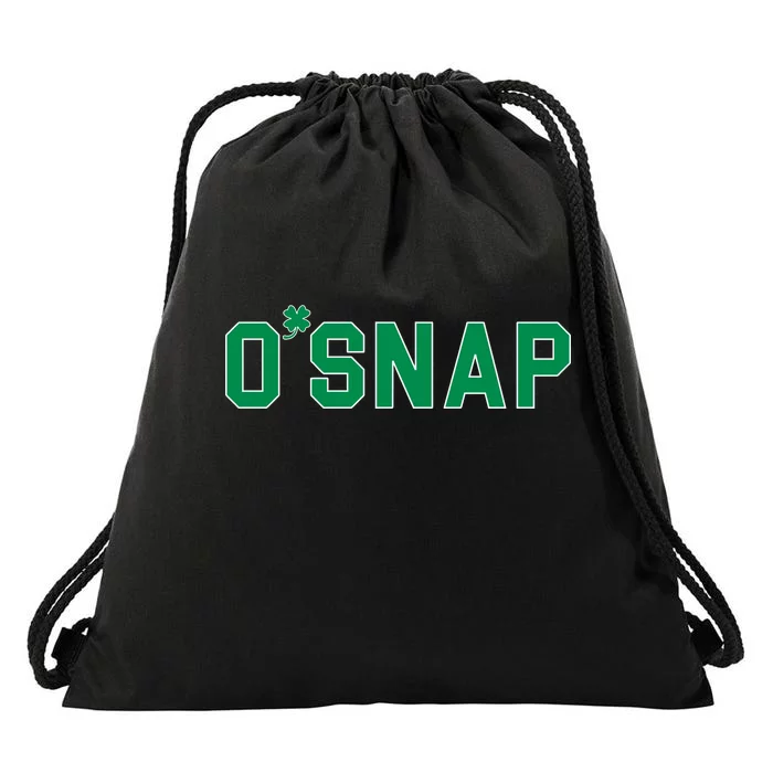 O'Snap Irish St. Patrick's Day Clover Drawstring Bag