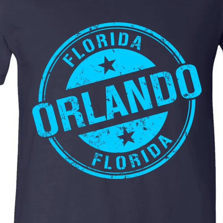 Orlando Stamp V-Neck T-Shirt