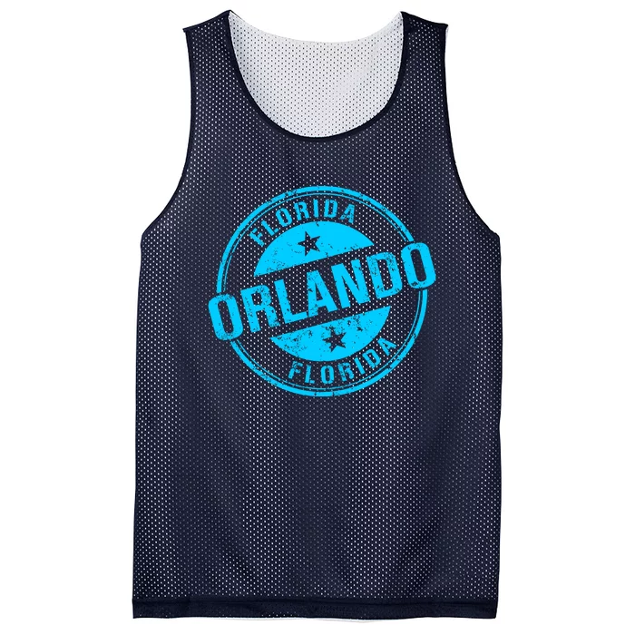 Orlando Stamp Mesh Reversible Basketball Jersey Tank