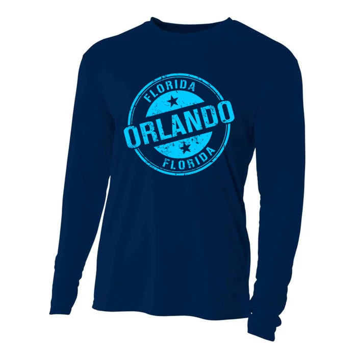 Orlando Stamp Cooling Performance Long Sleeve Crew