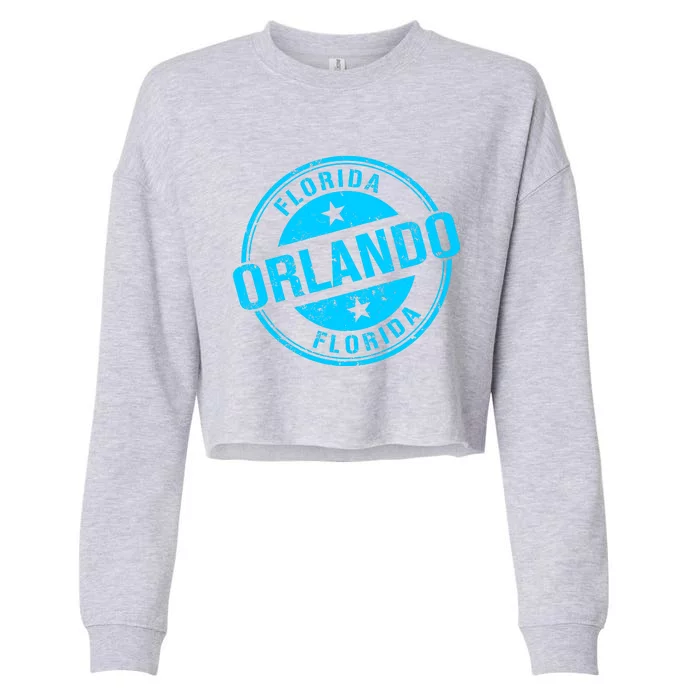 Orlando Stamp Cropped Pullover Crew