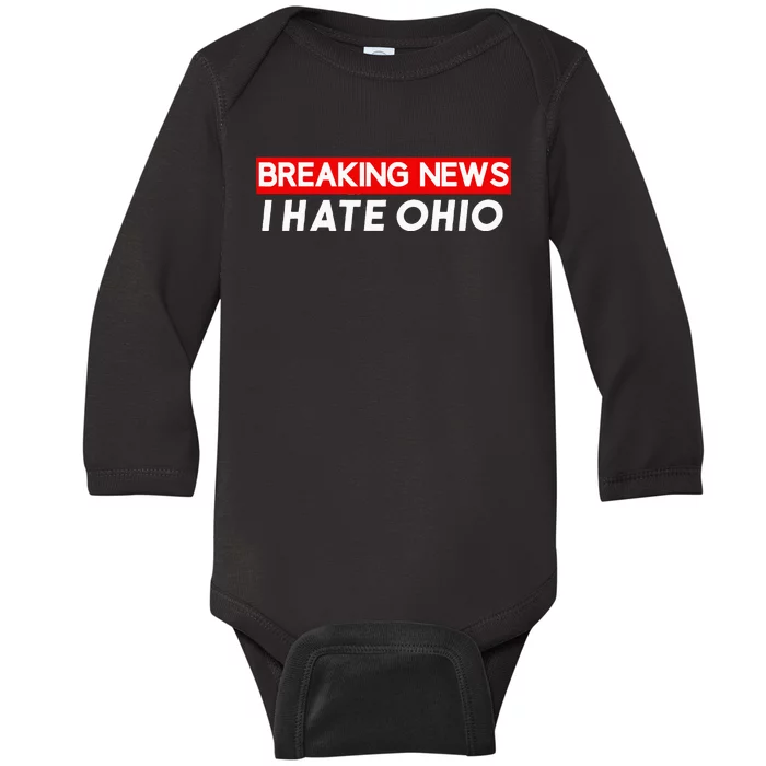 Ohio Sucks Baby Long Sleeve Bodysuit