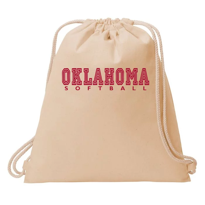 Oklahoma Softball Drawstring Bag