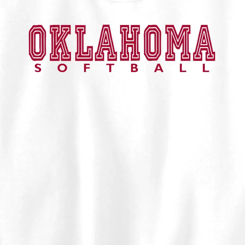 Oklahoma Softball Kids Sweatshirt