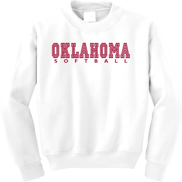 Oklahoma Softball Kids Sweatshirt