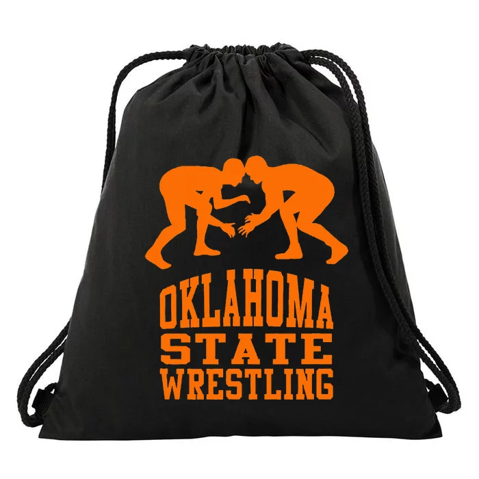 Oklahoma S.T.A.T.E.Wrestling Drawstring Bag