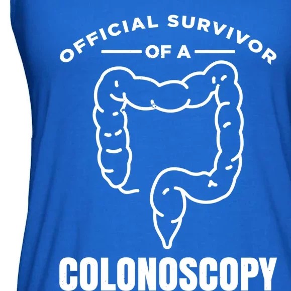 Offical Survivor Of A Colonoscopy Colon Cancer Awareness Meaningful Gift Ladies Essential Flowy Tank