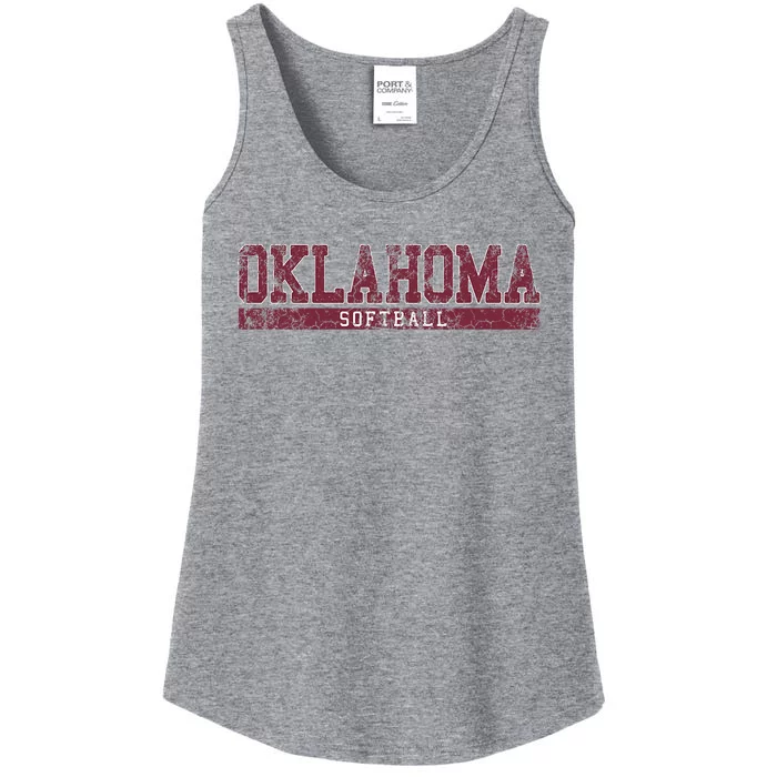 Oklahoma Softball Ladies Essential Tank