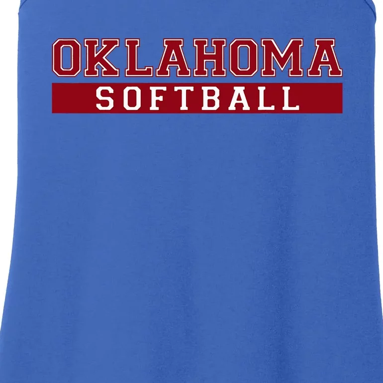 Oklahoma Softball Ladies Essential Tank