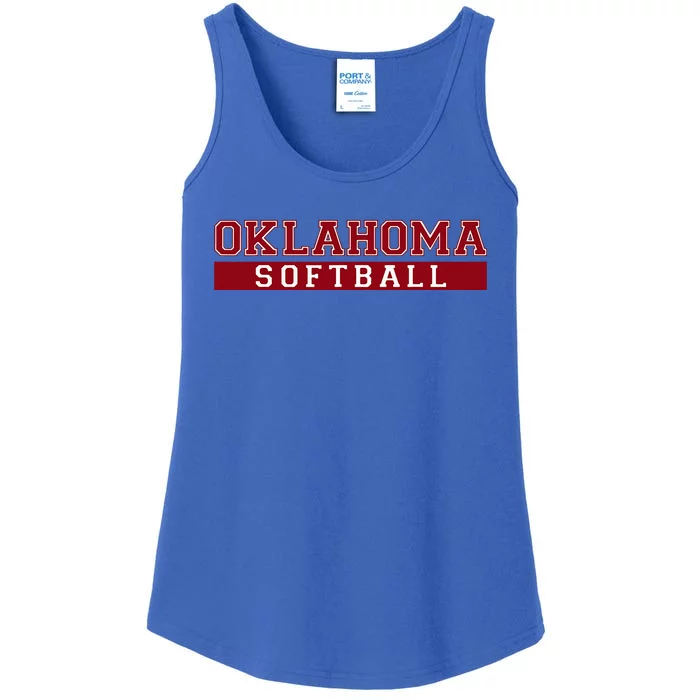 Oklahoma Softball Ladies Essential Tank