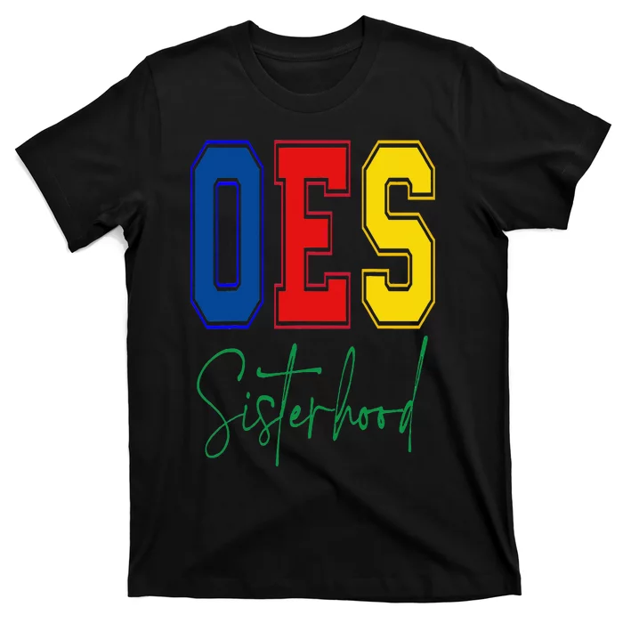 OES Sisterhood Order of the Eastern Star Colors Christmas T-Shirt