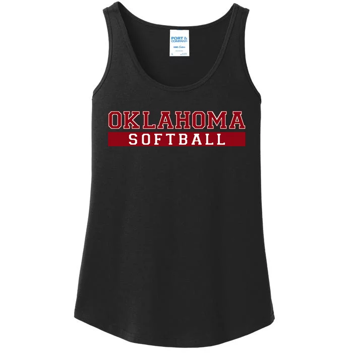 Oklahoma Softball Ladies Essential Tank