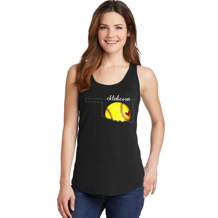 Oklahoma Softball Ladies Essential Tank