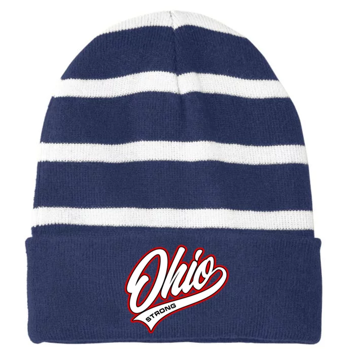 Ohio Strong Striped Beanie with Solid Band