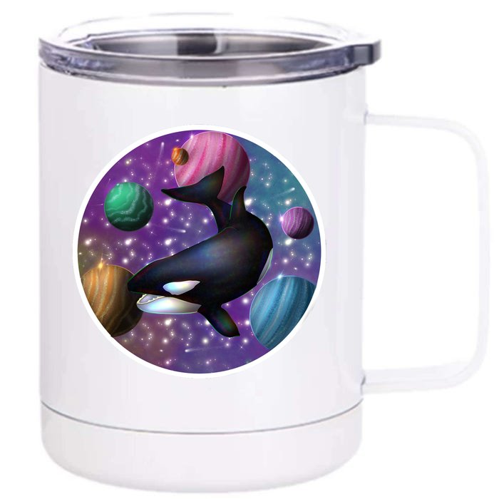 Orca Space Front & Back 12oz Stainless Steel Tumbler Cup