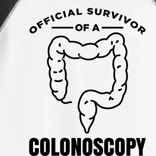 Offical Survivor Of A Colonoscopy Colon Cancer Awareness Gift Toddler Fine Jersey T-Shirt