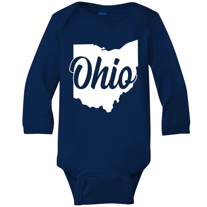 Ohio State Baby Long Sleeve Bodysuit