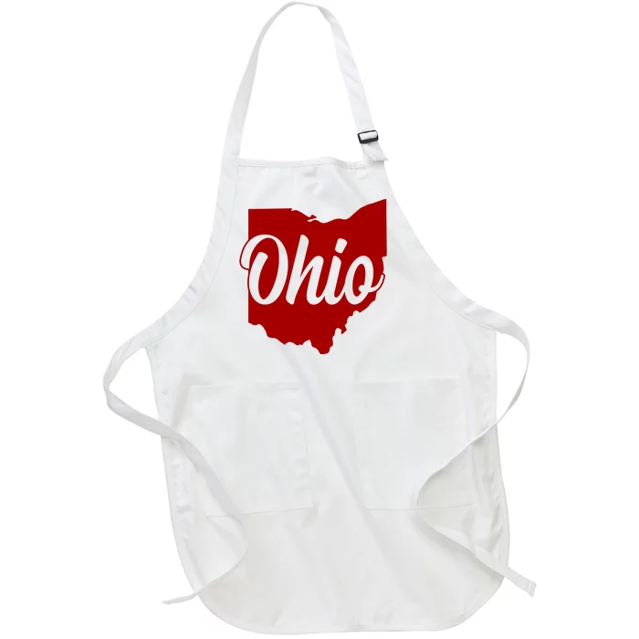 Ohio State Full-Length Apron With Pocket