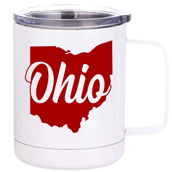 Ohio State Front & Back 12oz Stainless Steel Tumbler Cup