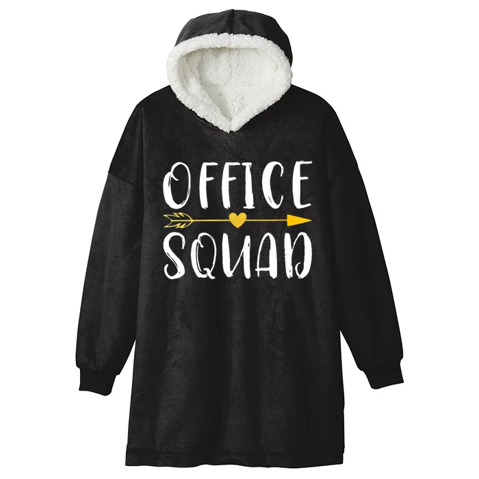 Office Squad Officer Staff Admin Crew Gift Hooded Wearable Blanket