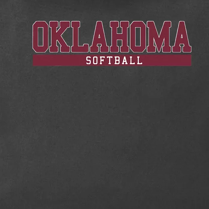 Oklahoma Softball Zip Tote Bag