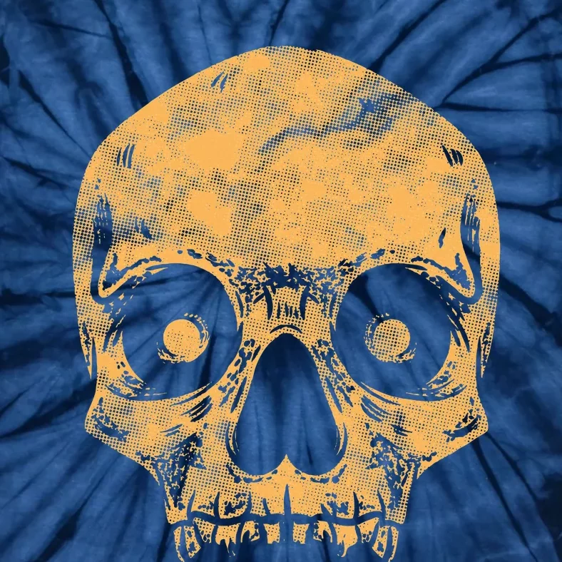 Orange Skull Tie-Dye T-Shirt