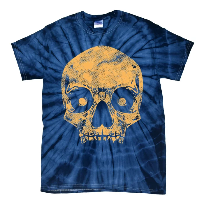 Orange Skull Tie-Dye T-Shirt