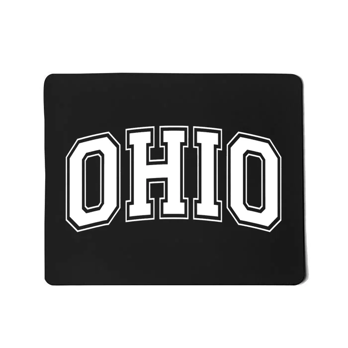 Ohio State OH USA Varsity Style White Font Mousepad