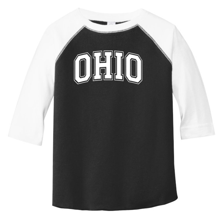 Ohio State OH USA Varsity Style White Font Toddler Fine Jersey T-Shirt