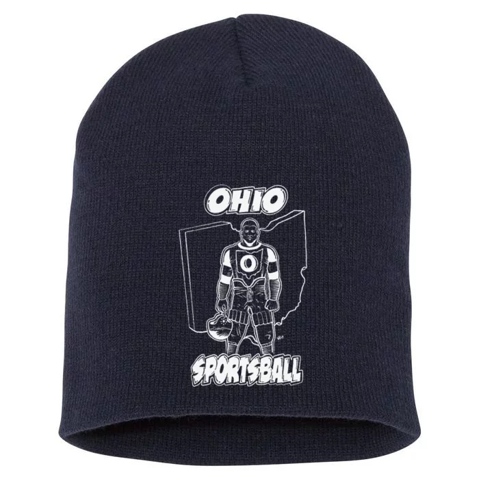 Ohio Sportsballl Short Acrylic Beanie