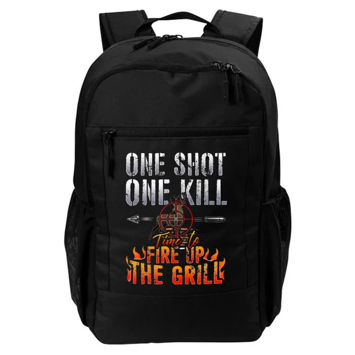 One Shot One Kill Fire Grill Deer Hunting Daily Commute Backpack