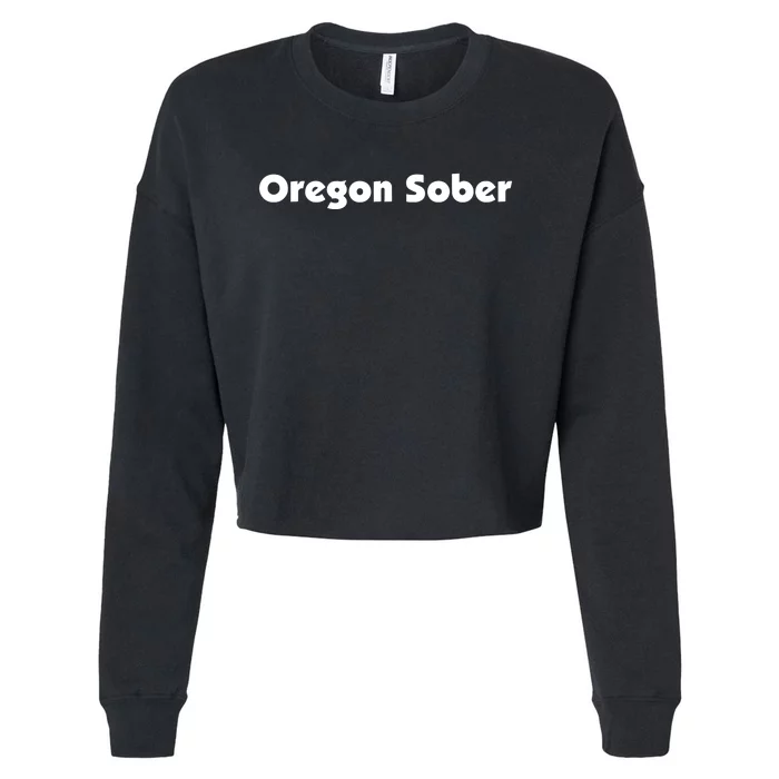 Oregon Sober Cropped Pullover Crew