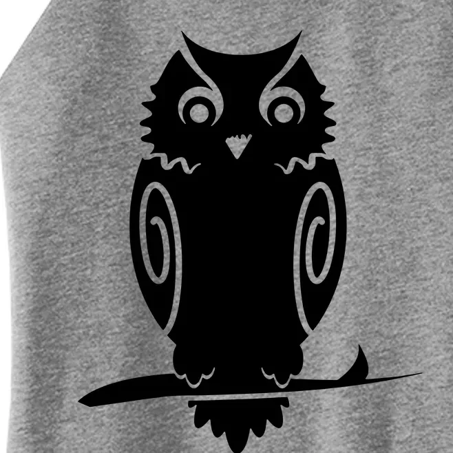 Owl Silhouette Women’s Perfect Tri Rocker Tank