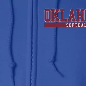 Oklahoma Softball Full Zip Hoodie