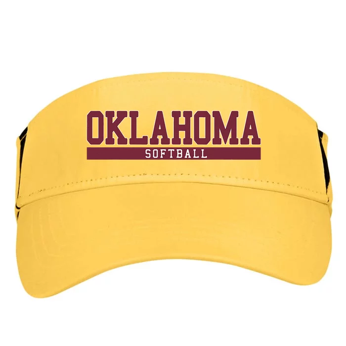 Oklahoma Softball Adult Drive Performance Visor