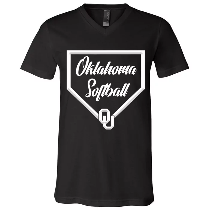 Oklahoma Softball V-Neck T-Shirt