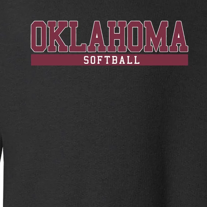 Oklahoma Softball Toddler Sweatshirt