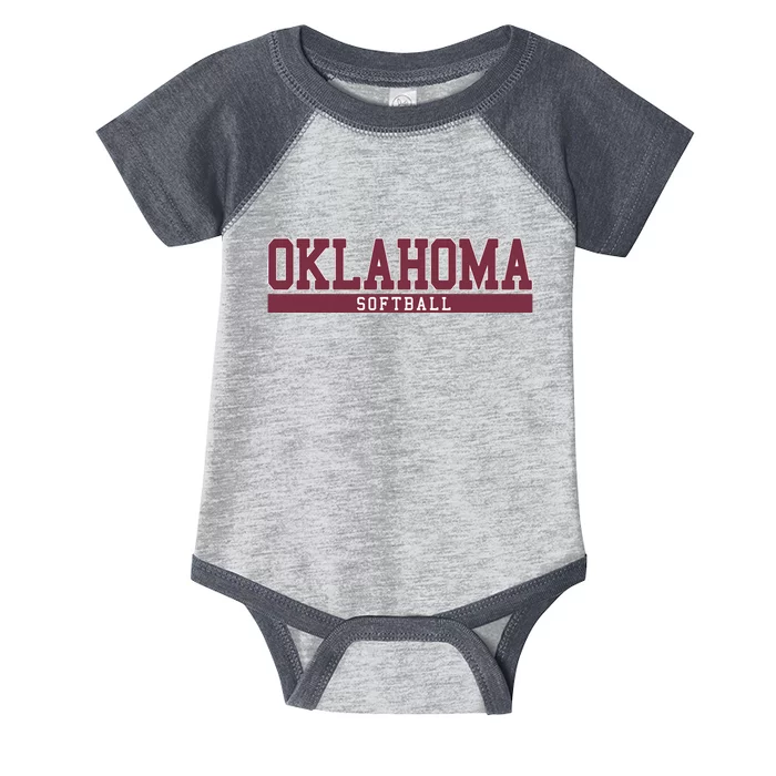 Oklahoma Softball Infant Baby Jersey Bodysuit