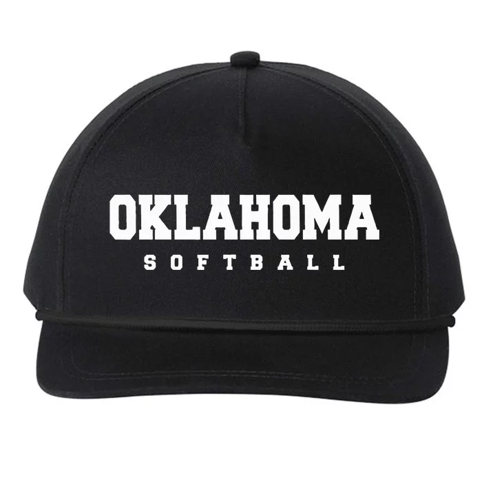 Oklahoma Softball Snapback Five-Panel Rope Hat