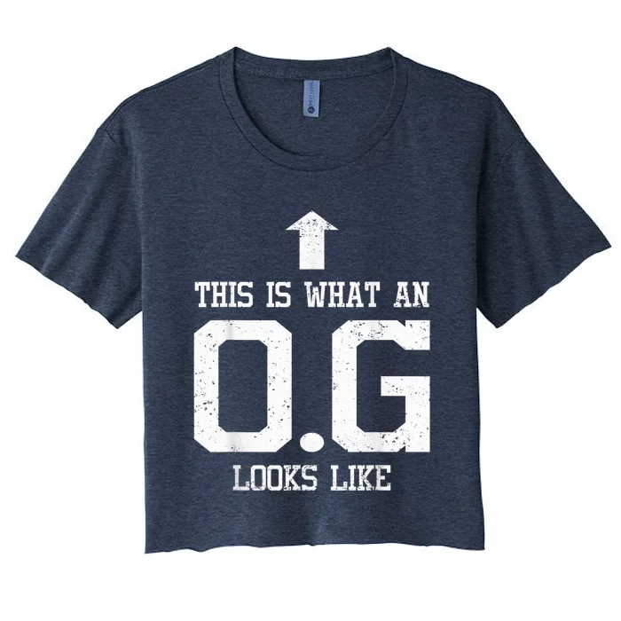 OG Shirt Original Gangster Tshirt Gift For Dad Grandpa Uncle Women's Crop Top Tee