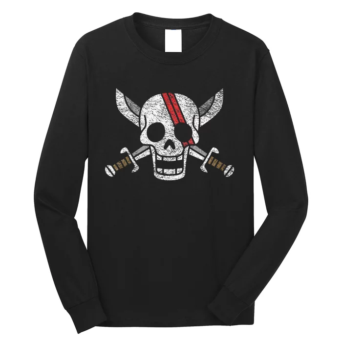 One Shanks Pirate Red Skull Jolly Roger Piece Long Sleeve Shirt