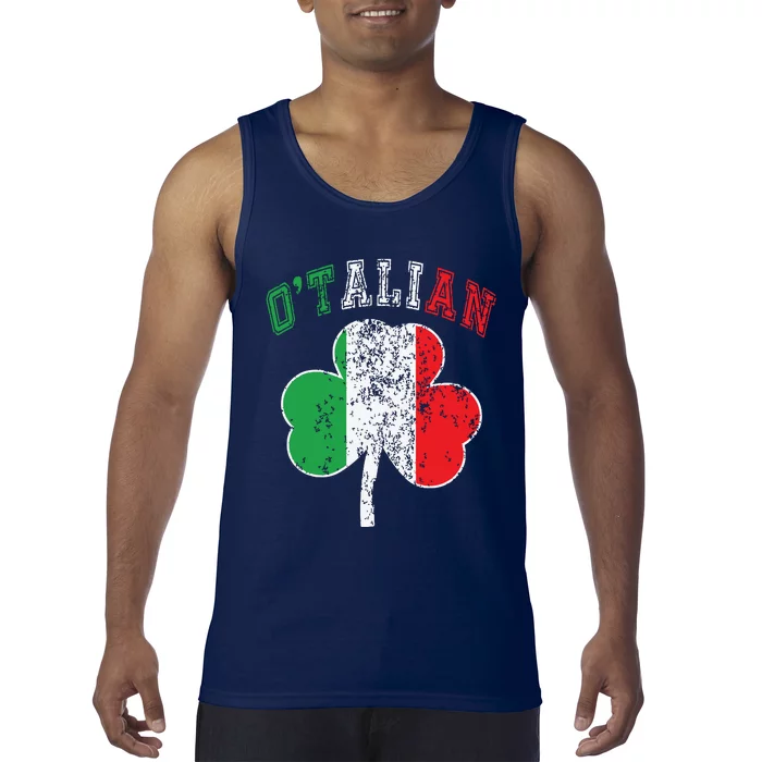 Otalian St Patricks Day Italian Italy Flag Italia Tank Top